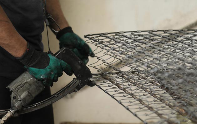 Transforming spring into mattress structure